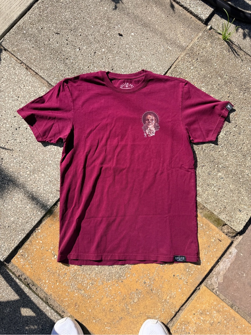 Men's Sullen Art Maroon Graphic Tee - L
